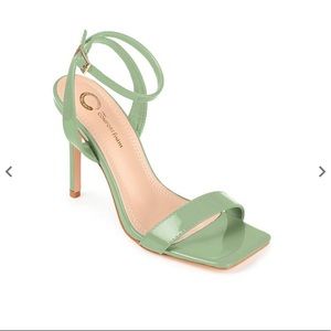 Journee Collection Sage Green Dress Sandals